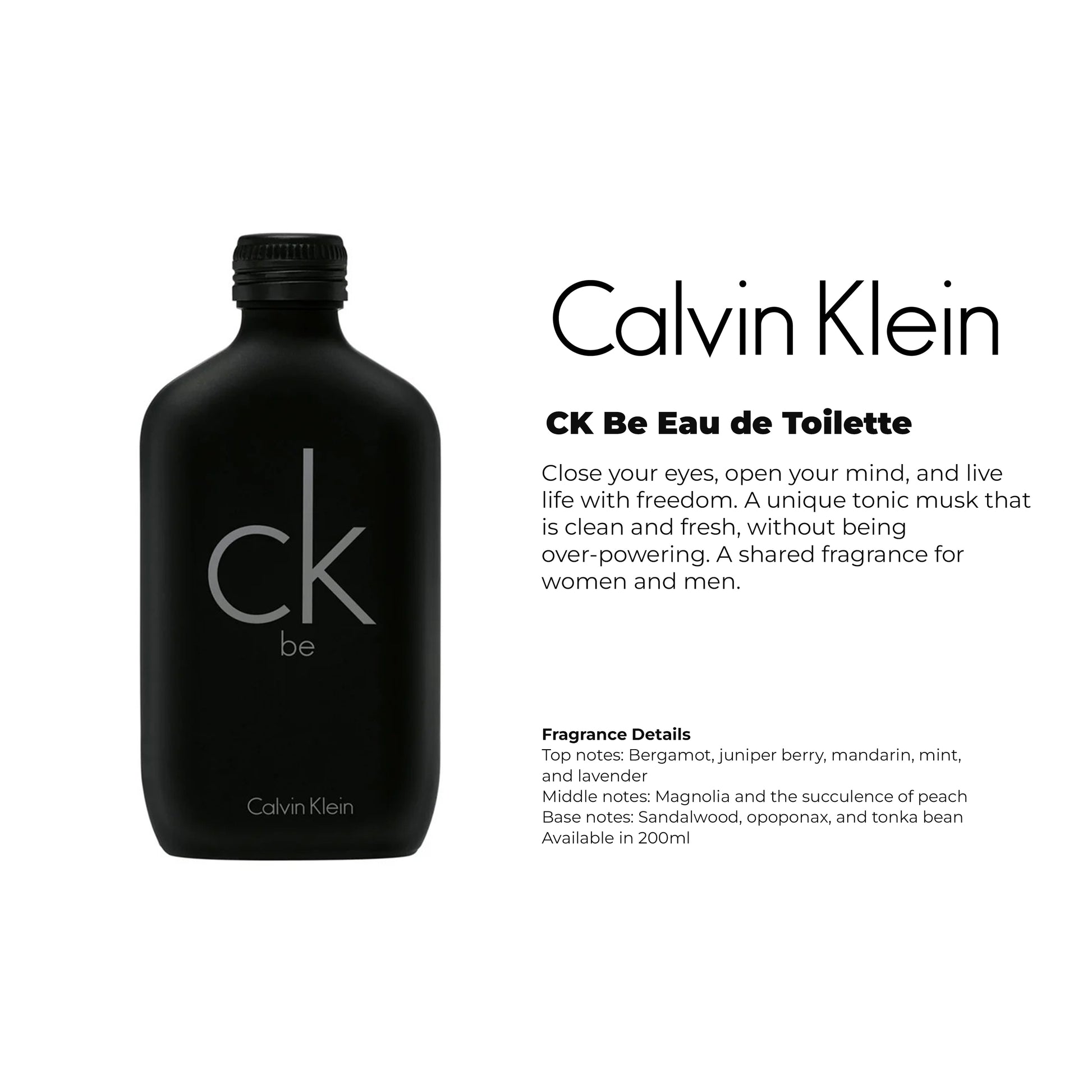 Calvin Klein CK Be Eau de Toilette ORIGINAL