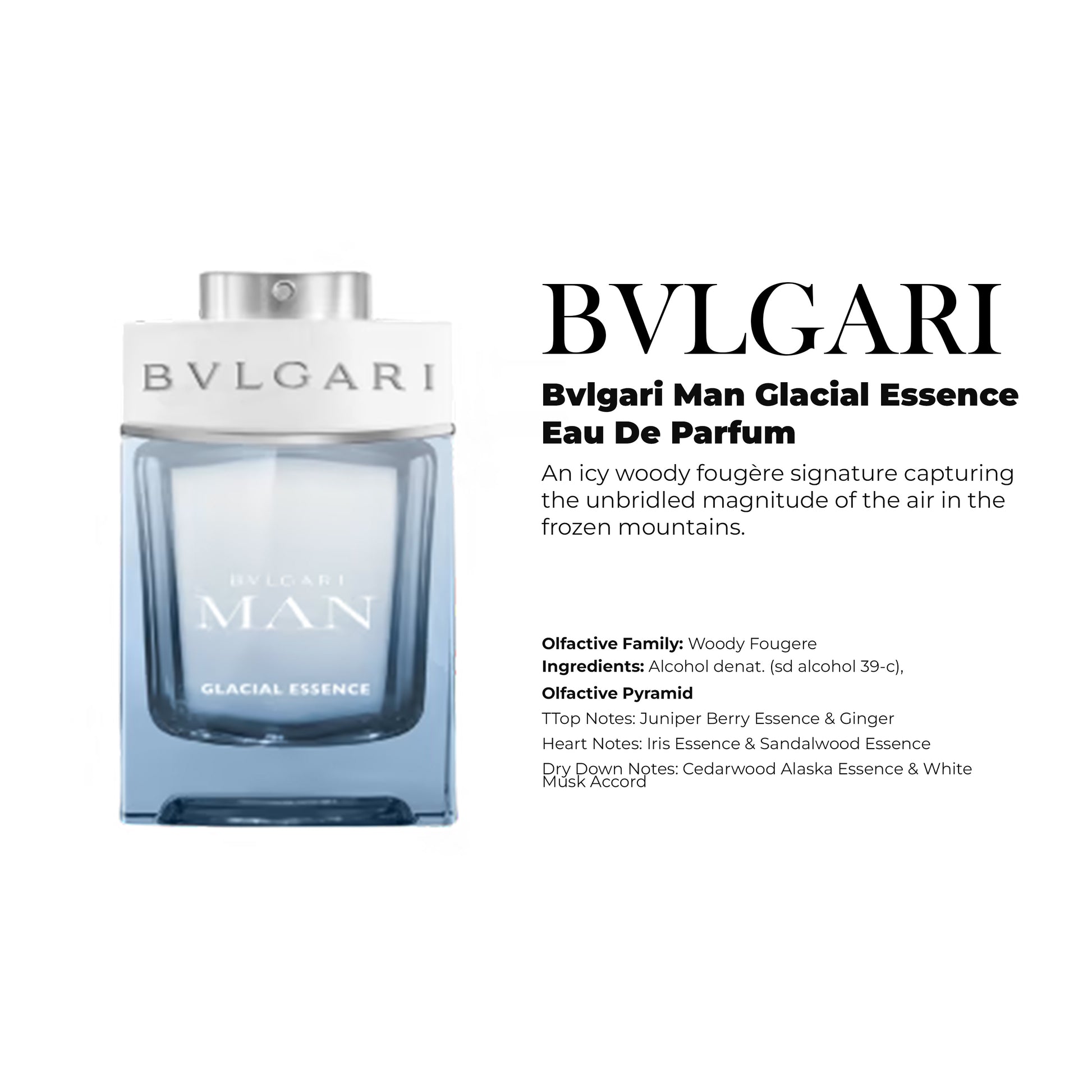 Bvlgari Man Glacial Essence Eau De Parfum ORIGINAL