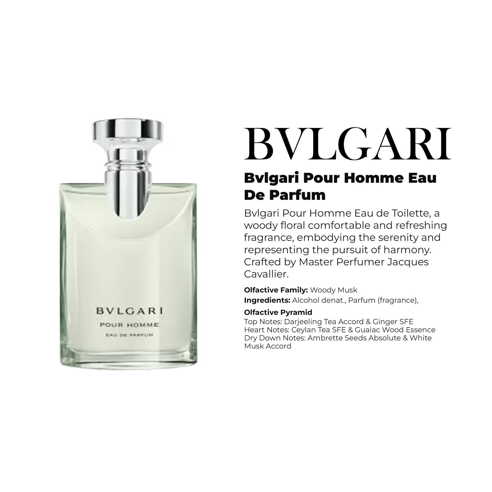 Bvlgari Pour Homme Eau De Parfum ORIGINAL