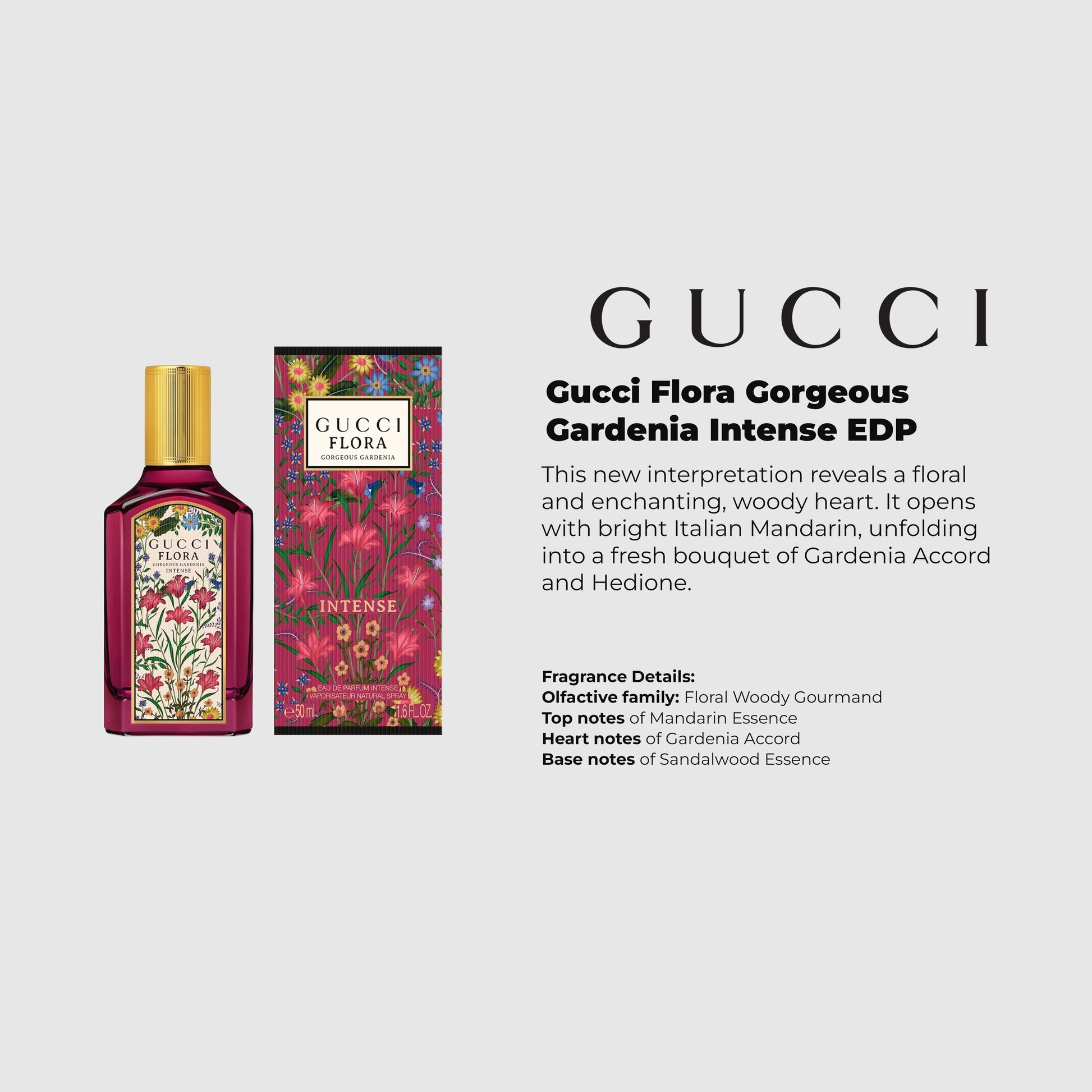 Gucci Flora Gorgeous Gardenia Intense eau de parfum ORIGINAL